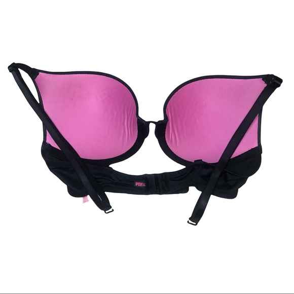 PINK Victoria’s Secret Black “Wear Everywhere Push-Up” Bra - Picture 8 of 15
